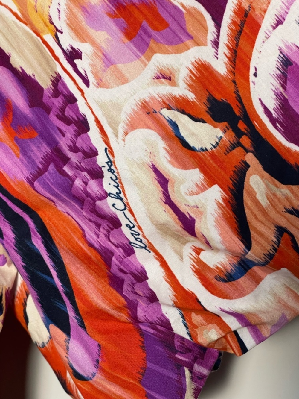 Chico’s | 40th Anniversary Tiered Midi Dress Puff Sleeve Poplin Pima Cotton 16 - Picture 3 of 7